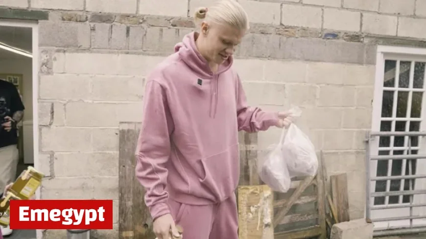 Soccer sensation Haaland fuels up on steak and milk at local farm watch now