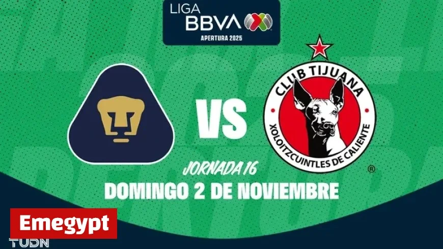 Pumas vs. Tijuana: Schedule and Viewing Details for Matchday 16