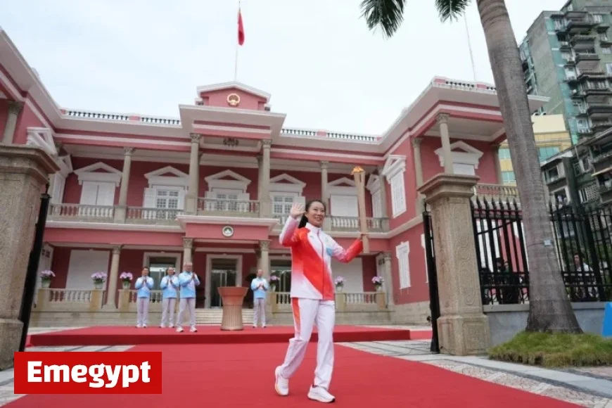 Festive Atmosphere in Macao as China’s National Games Torch Relay Takes Center Stage