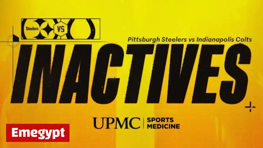 Steelers Announce Inactive Players for Week 9 Against Colts