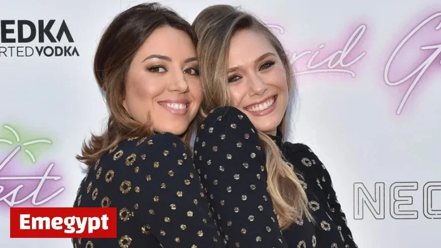 Elizabeth Olsen Method-Dressed with Aubrey Plaza Before Zendaya Popularized It