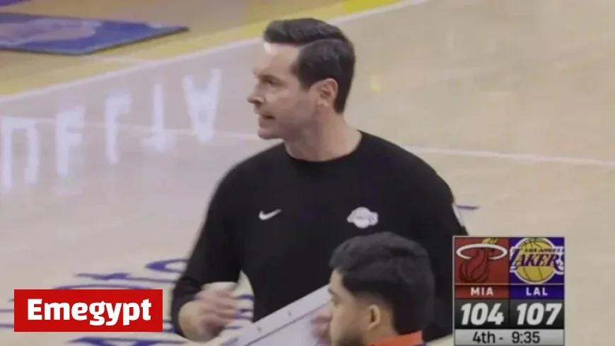 JJ Redick Calls Timeout as Lakers Concede Fourth Quarter Basket