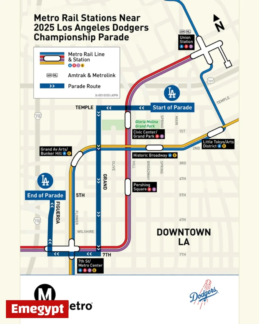 Celebrate Dodgers’ Back-to-Back World Series Wins: Take Metro to Parade!