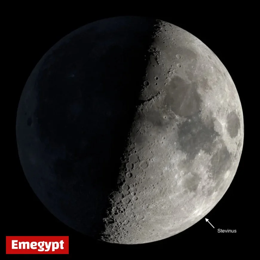 First Quarter Moon Illuminates the Sky on October 29, Wednesday