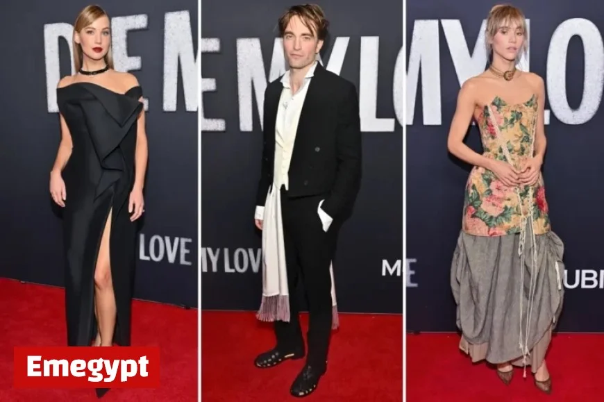 Jennifer Lawrence and Robert Pattinson Shine at ‘Die My Love’ NY Premiere