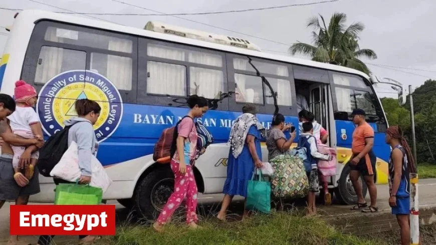 Typhoon Approaches: Thousands Evacuate for Safety in Eastern Philippines