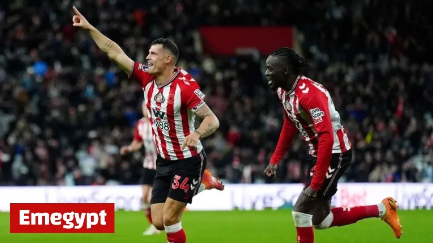 Sunderland vs Everton: Granit Xhaka Leads Black Cats’ Comeback to Draw After Stunning Iliman Ndiaye Goal