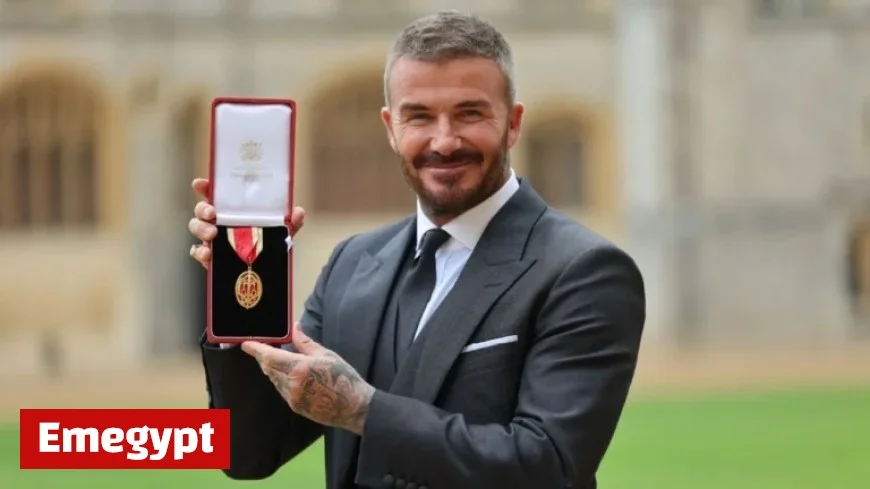 David Beckham Knighted at Windsor Castle