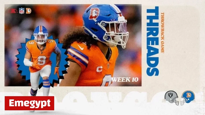 Broncos Don Historic Throwback Uniforms for Thursday Night Clash with Raiders