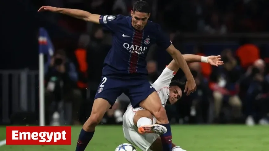 PSG Star Hakimi Suffers Injury After Controversial Red-Card Tackle by Diaz