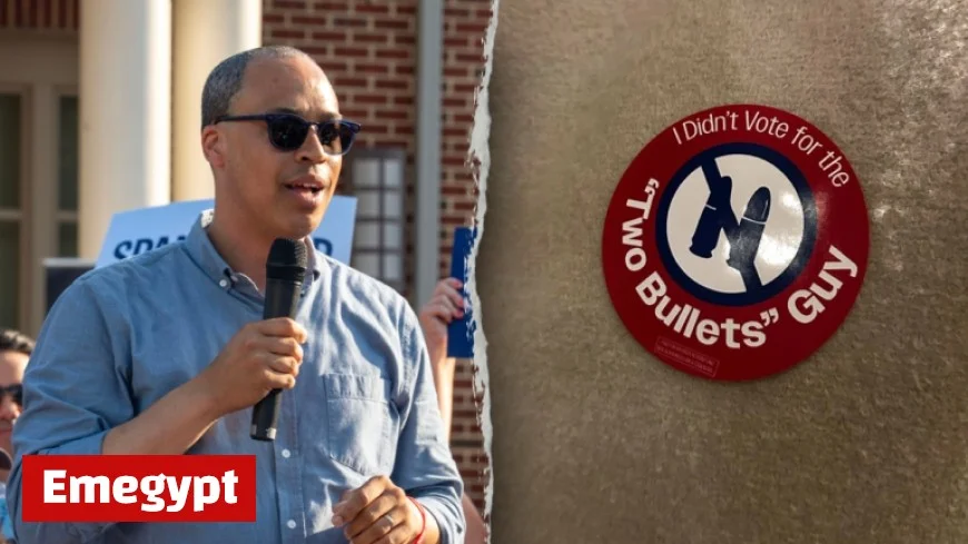 GOP Targets Jay Jones with Stickers at Virginia Polls