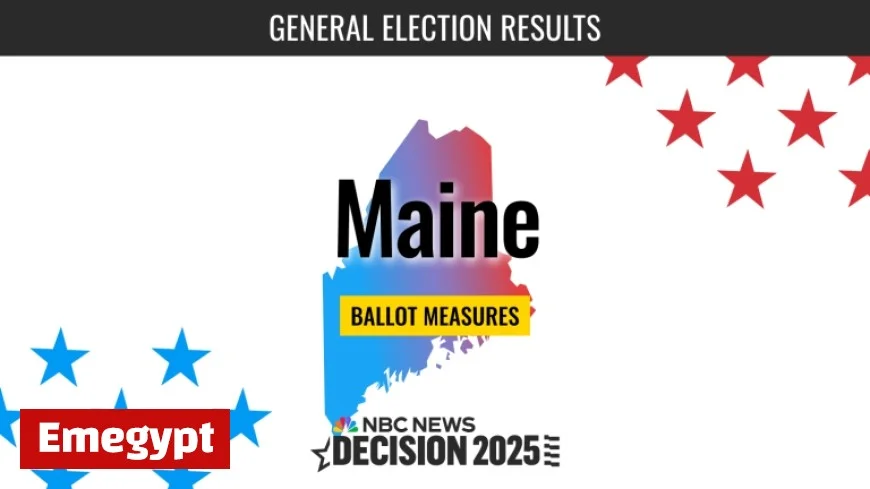 Live Results for 2025 Maine Ballot Measures Election
