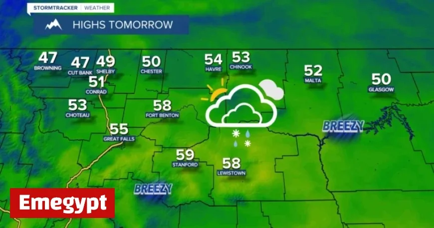 Warmer Wednesday with Cloudy Skies and Scattered Rain/Snow Showers