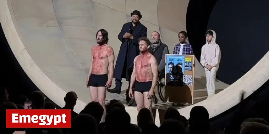 Keanu Reeves and Alex Winter Reveal Jamie Lloyd-Inspired Halloween Costumes