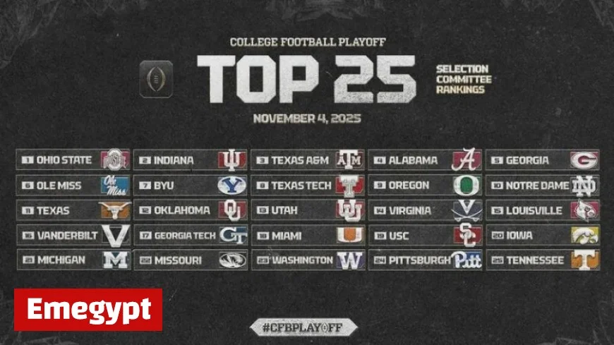 College Football Playoff 2025 First Rankings Unveiled by Selection Committee
