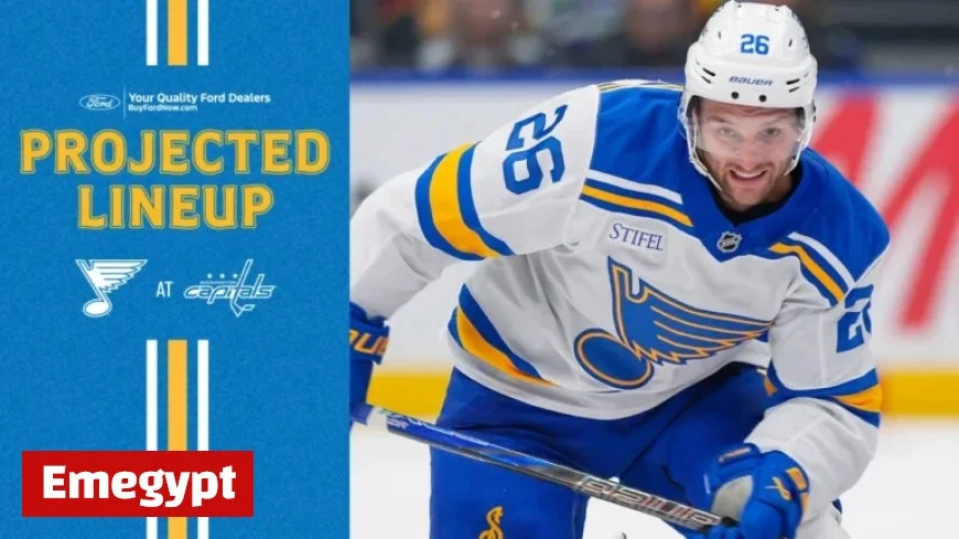 St. Louis Blues vs. Washington: Projected Lineup for November 5