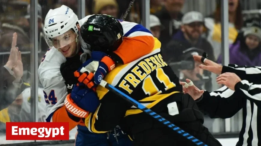 Bruins’ Hit Sparks Line Brawl Around First-Overall Pick