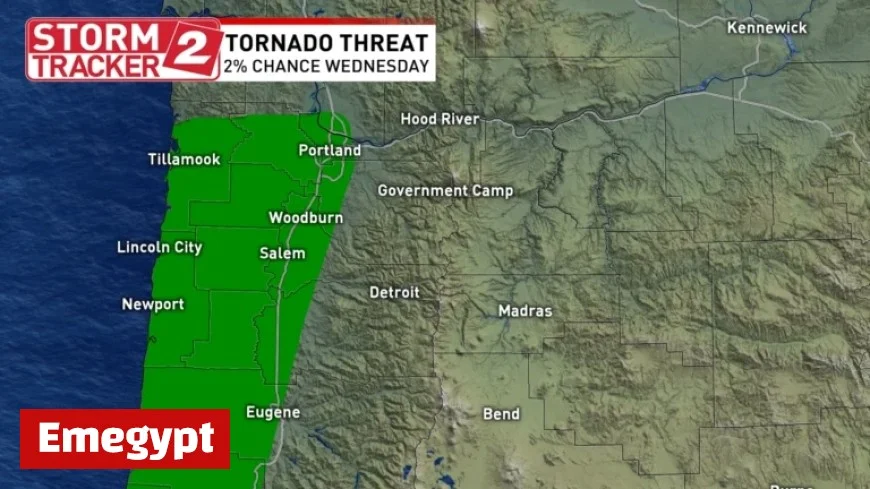 Severe Storm Threat Looms Over W. Oregon and SW Washington Wednesday