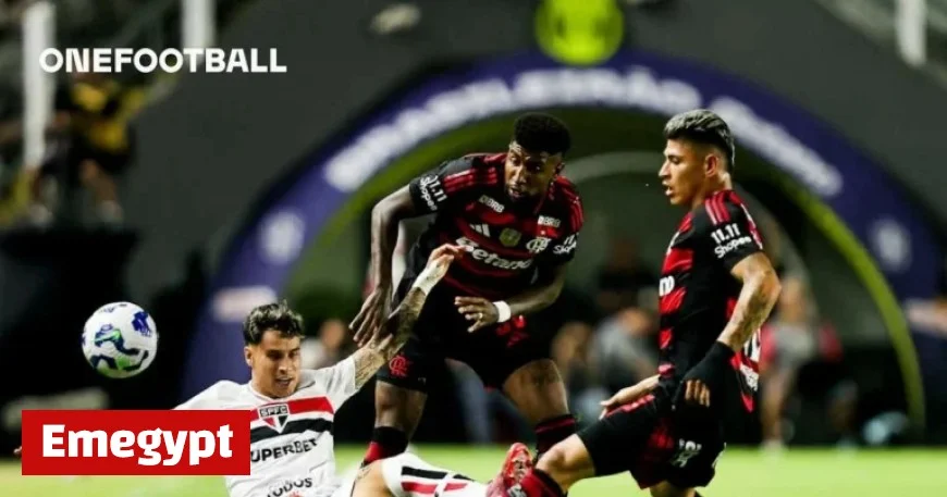 São Paulo Scores Lightning-Fast Goal and Thrives with Crespo’s Surprise Strategy but Settles for a Draw Against Flamengo at Vila Belmiro