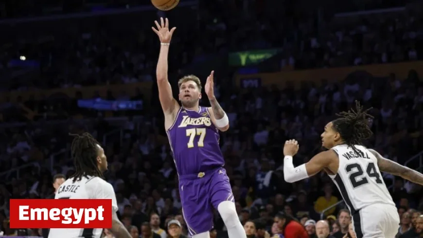 Doncic’s Lakers Triumph Over Wembanyama’s Spurs as Blazers Dominate Thunder