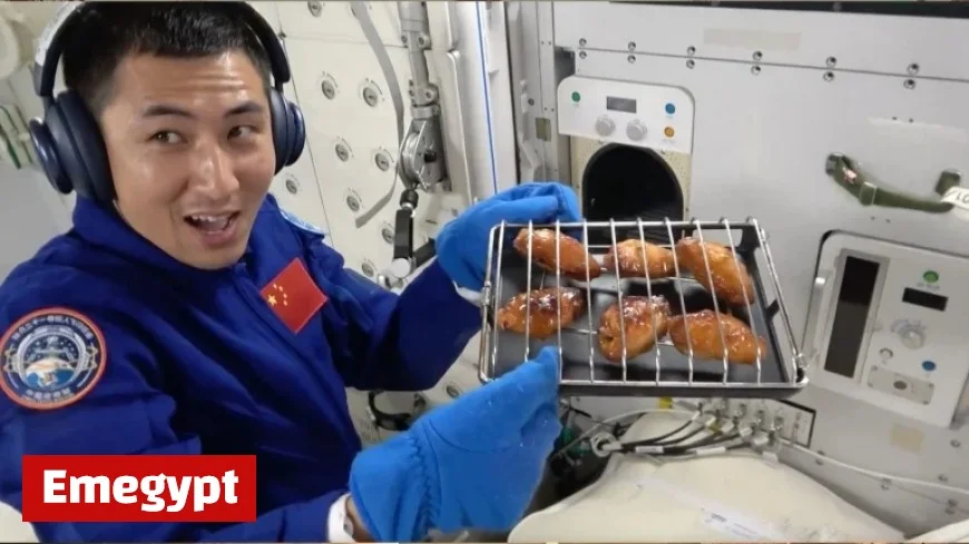 Chinese Astronauts Host Historic Space BBQ in Tiangong’s New Oven Video Captures Milestone