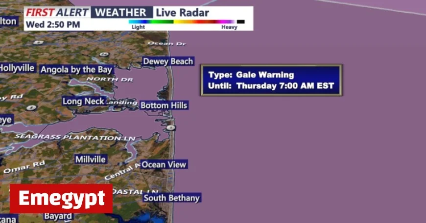 Strong Winds Hit Wednesday; Cooler Thursday for Sussex County, Ocean City Beach