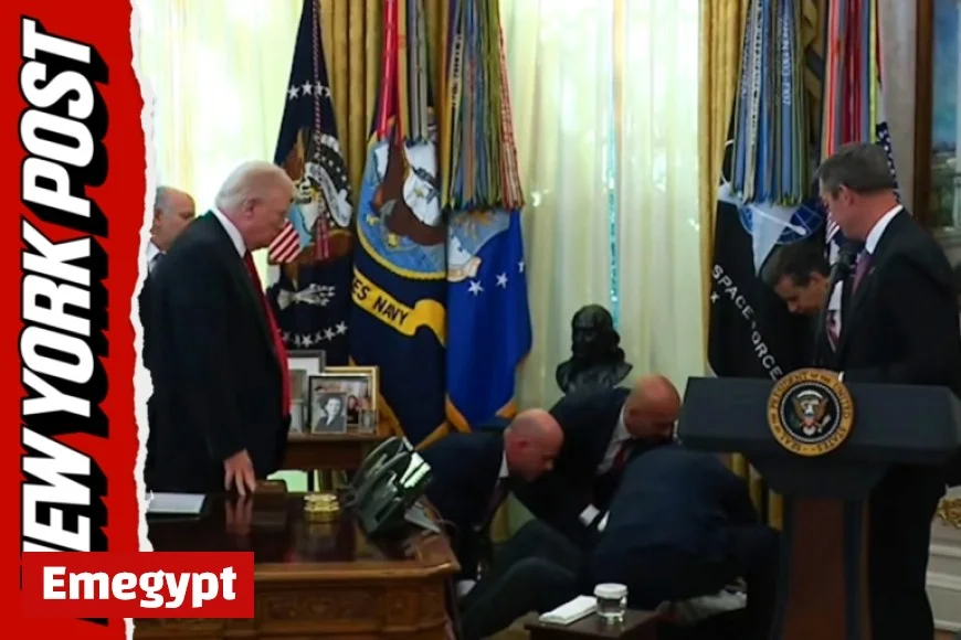 Man Collapses During Live Trump Press Conference; Camera Abruptly Cuts Out