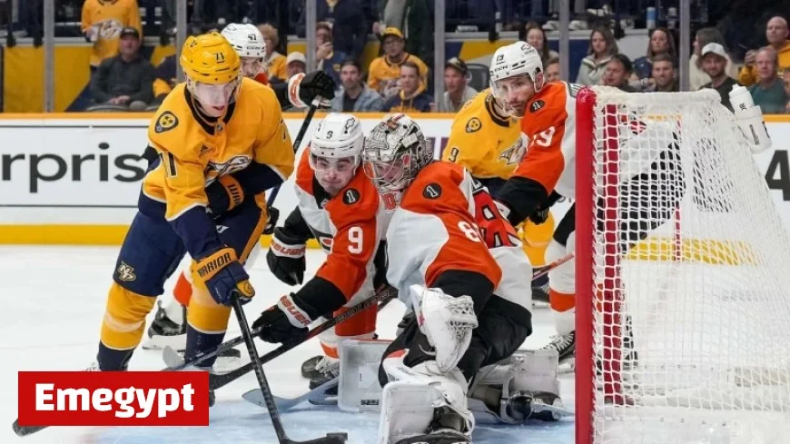 O’Reilly Strikes as Predators Fall to Flyers in Tight Matchup