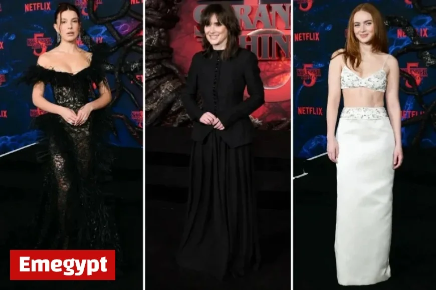 Stranger Things Season 5 Premiere Red Carpet Brings Out Millie Bobby Brown Winona Ryder and Sadie Sink
