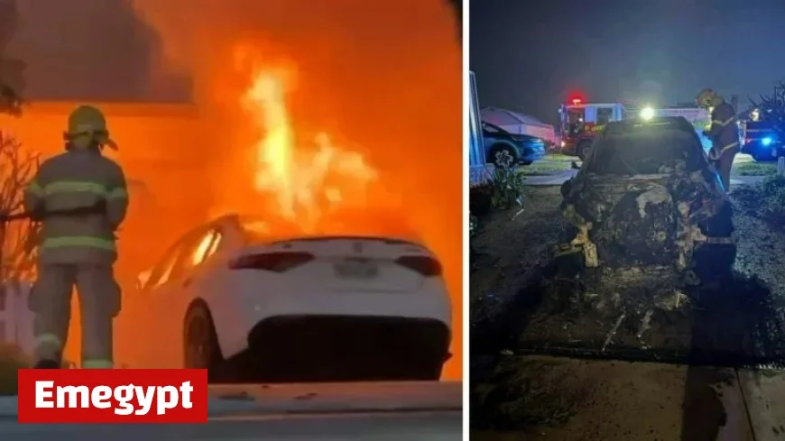 Terrifying Perth Car Explosion Caught on Camera in Fiery Blaze