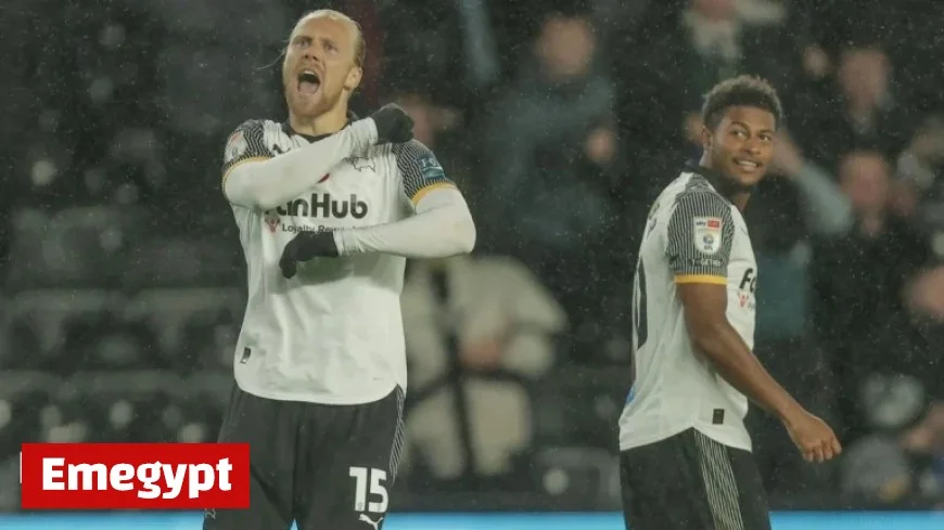 Derby County Striker Lars-Jorgen Salvesen Scores Dream Winning Goal