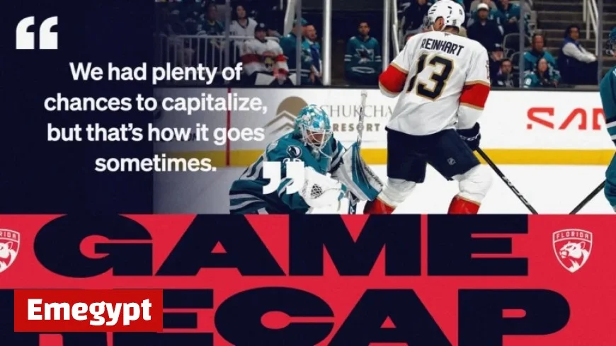 Sharks Triumph Over Panthers 3-1 in Thrilling Match