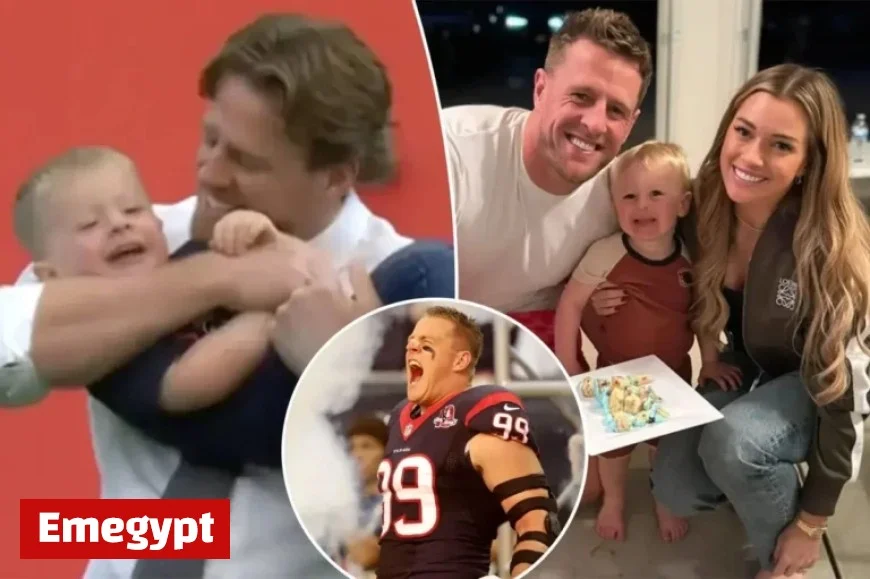 J.J. Watt Shares Special Moment Playing Football with Son on Texans Field