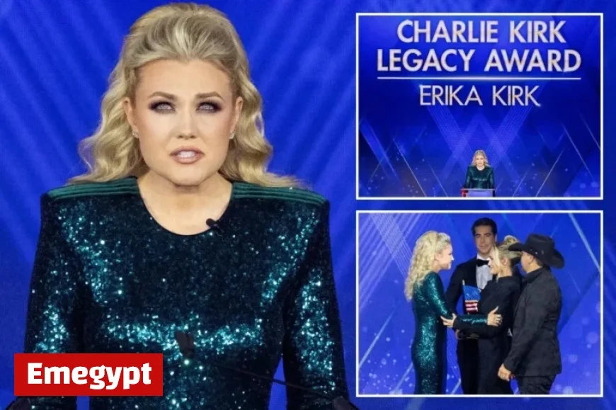 Erika Kirk Honored with First Charlie Kirk Legacy Award at Fox Nation