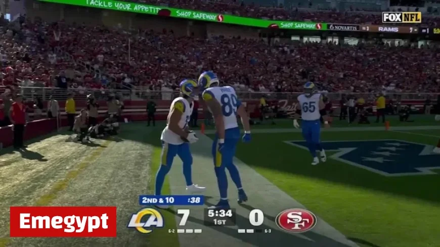 Must-See Moment: Stafford’s 22-Yard TD to Nacua Expands Rams’ Lead to 13-0 at Levi’s Stadium