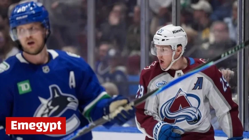 MacKinnon’s Five-Point Performance Secures Avalanche’s Overtime Win Over Canucks