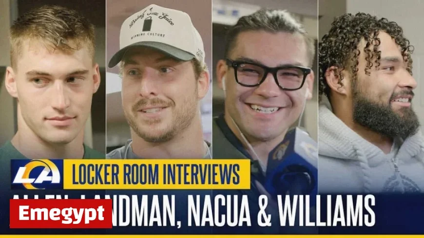 Davis Allen Nate Landman Puka Nacua Kyren Williams and Emmanuel Forbes Jr. Share Reactions to Rams’ Dominant 42-26 Victory Over 49ers