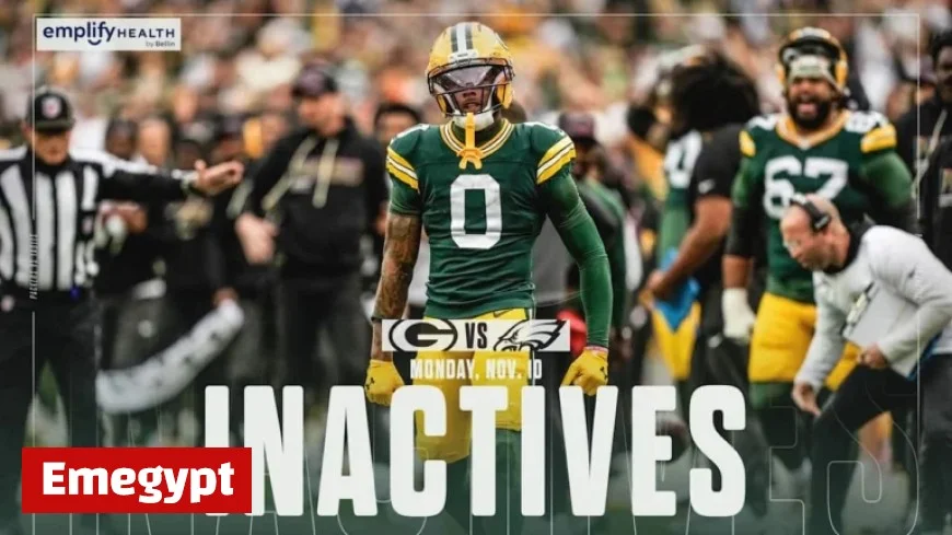 Packers’ Matthew Golden Inactive for Monday Night Clash with Eagles