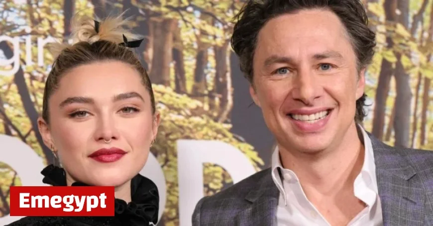 Florence Pugh Reveals Strain of Defending Age-Gap Romance with Zach Braff