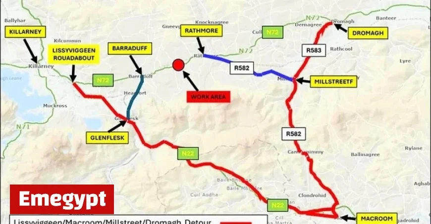 N72 Experiences Temporary Road Closures and Stop/Go System Setup
