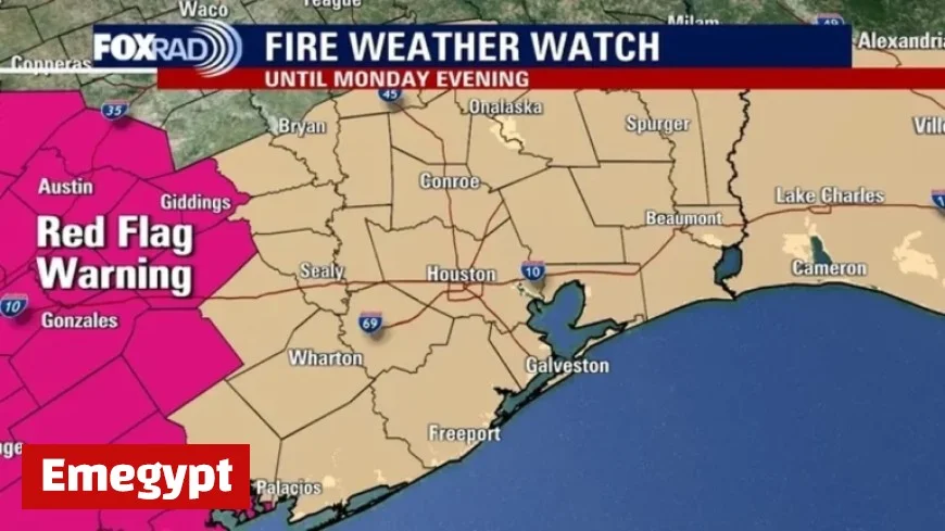 Houston Weather: Cold Front Hits, Fire Watch Issued