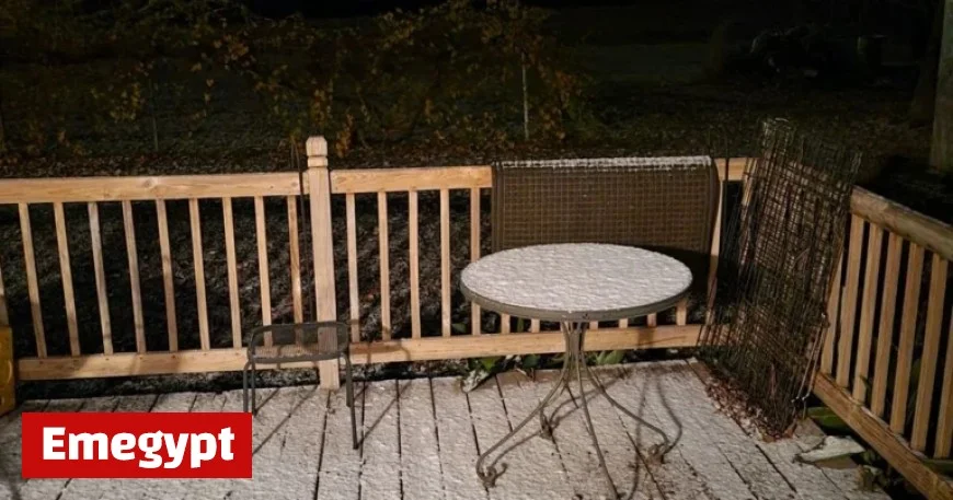 Snow Flurries Dust Earth Just 48 Hours After Near-80° Weather