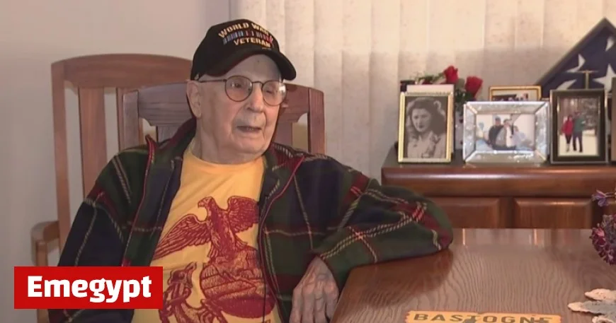 99-Year-Old U.S. Marine Veteran Honors WWII Comrades