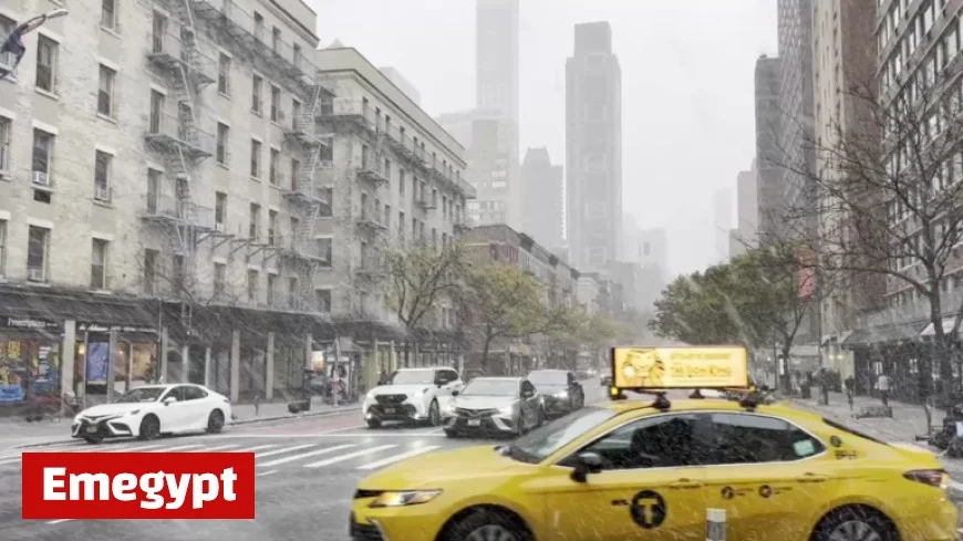 First Snowfall Hits New York City as Cold November Air Arrives