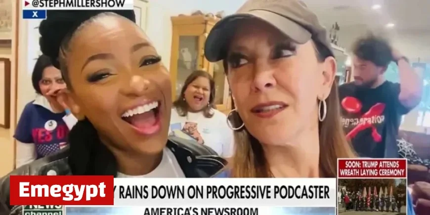 Left-Wing Podcaster Kisses Jasmine Crockett’s Shoes in Bizarre Moment