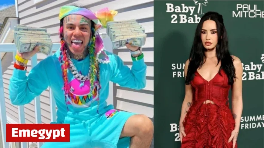 6ix9ine Criticized for Mocking Demi Lovato’s Addiction Struggles