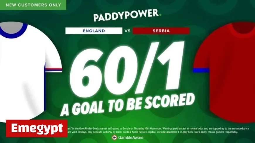 Betting Deal: Score Big with 60-1 Odds on a Goal in the England vs Serbia Match