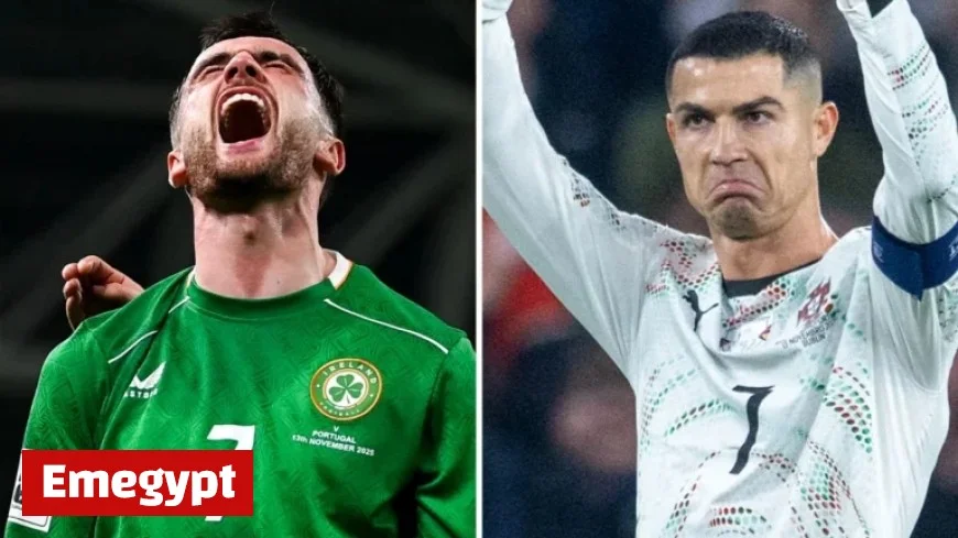 Republic of Ireland’s World Cup Dream Soars with 2-0 Victory over Portugal as Ronaldo Sees Red