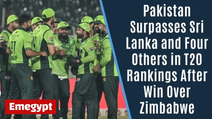 Pakistan Climbs T20 Rankings Overtaking Sri Lanka and Four Nations After Zimbabwe Victory