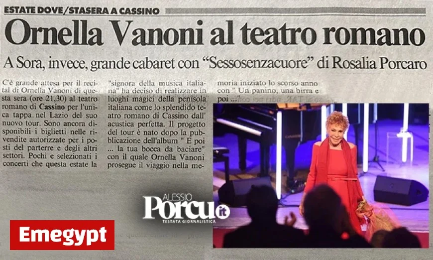 Ornella the Lady of Irony Leaves a Lasting Impact at Teatro Romano